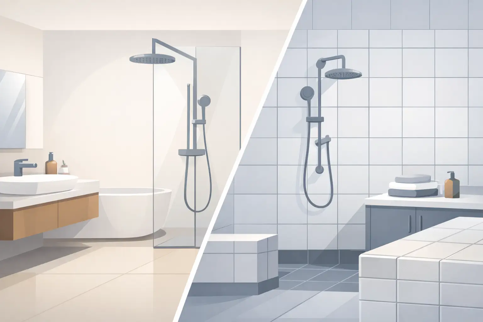 Seamless Bathrooms Versus Tile Grout Compared